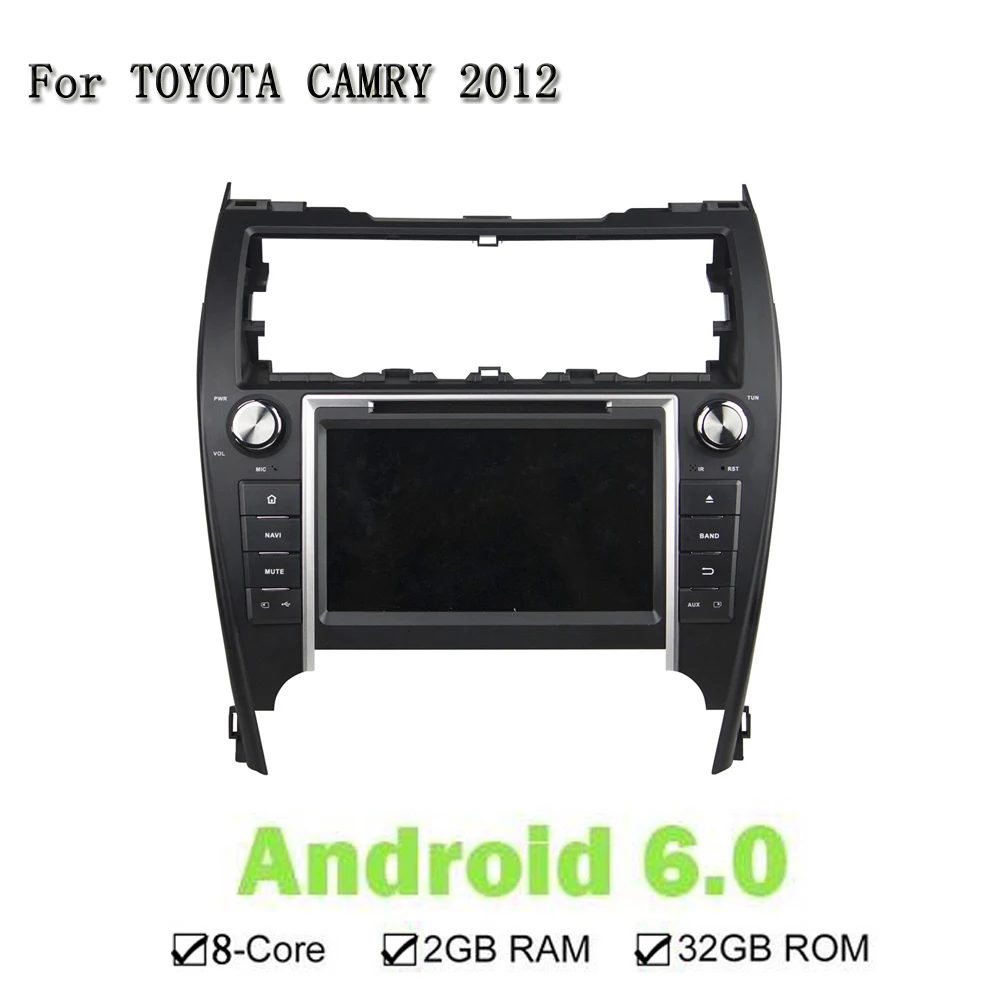 8&quotAndroid 6.0 Octa Core Head Unti Multimedia Car DVD Player For Toyota US Model CAMRY 2012 GPS Navi Radio Stereo 2GB RAM 32GB |