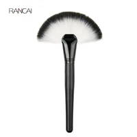 rancai 1pcs large fan makeup brushes facial powder foundation blusher concealer kabuki brush cosmetic tools pincel maquiagem
