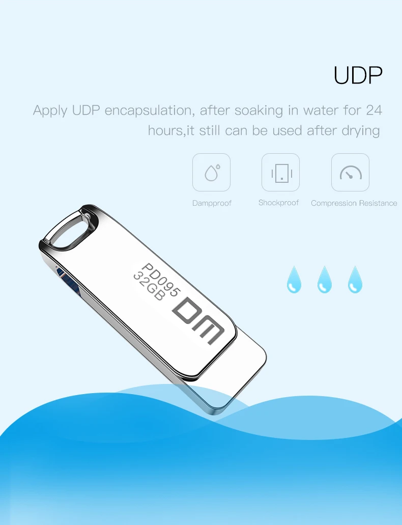 USB3.0 флэш-накопитель высокоскоростной PD095 16GB 32GB 64GB металлическая скорость записи от 10 MB-60 MB