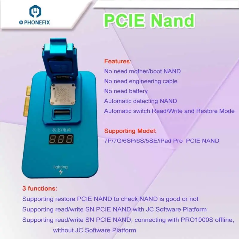 Плата JC Pro1000S P7 PCIE Naviplus Pro3000S iP Box NAND программатор SN инструменты для чтения и записи