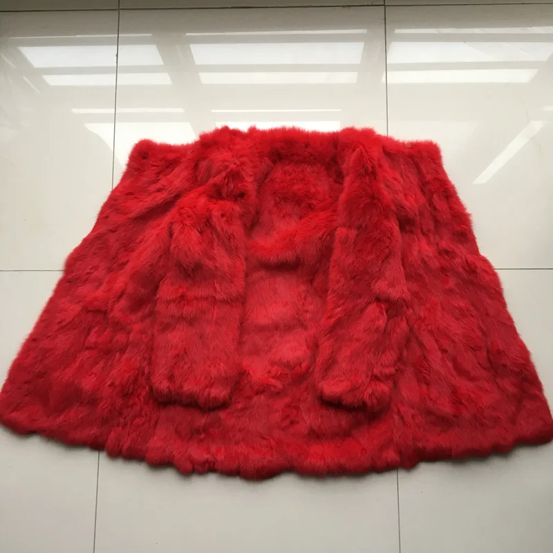 100% реальные из натурального кроличьего меха с капюшоном пальто eal/куртка мехом