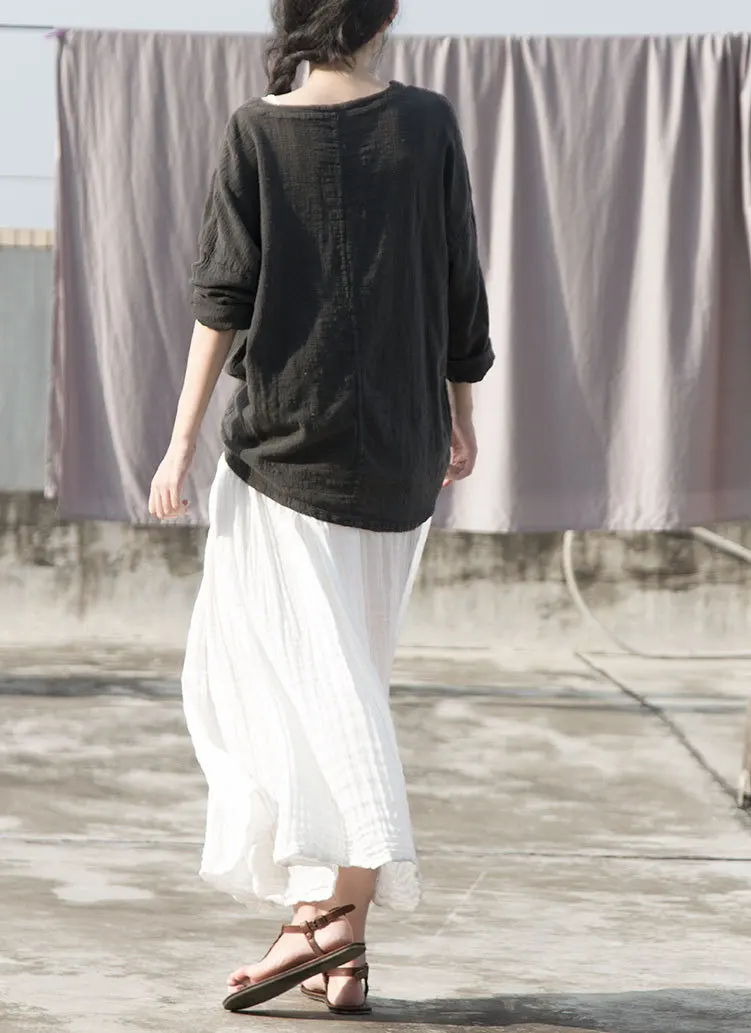 Модная белая текстурированная юбка из гренадина с большим подолом Женская