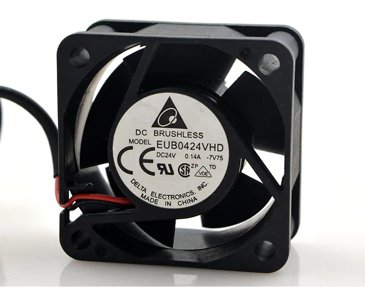 Новый оригинальный EUB0424VHD 24 В 0.14A 4 см 4020 2-проводной инверторный вентилятор принтера