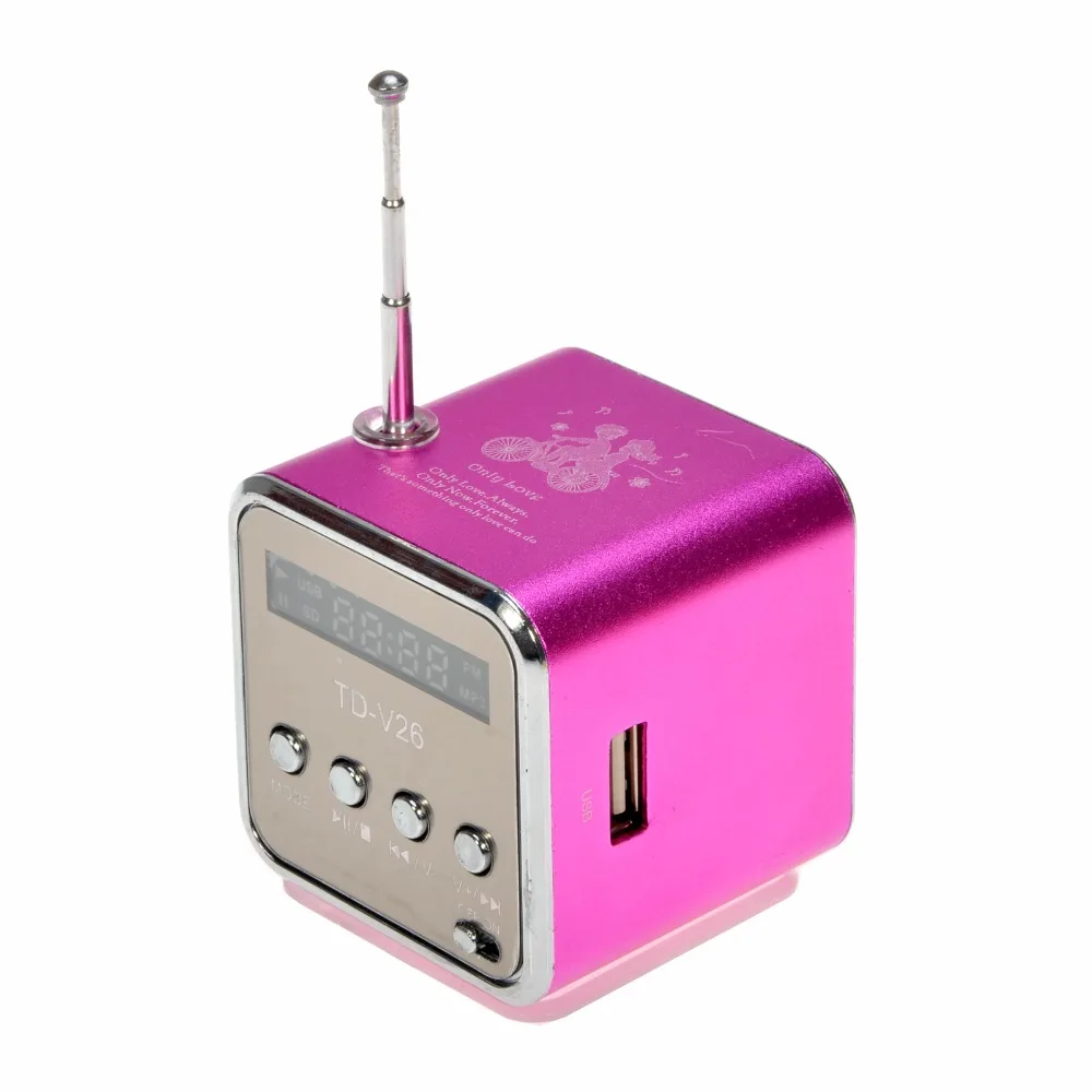Портативный мини музыкальный динамик Kebidu с поддержкой SD TF MP3 fm радио USB стереозвук