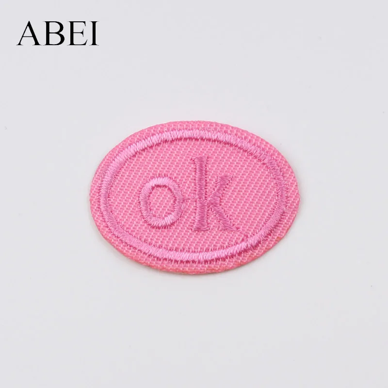 

10pcs Embroidered OK patch DIY Apparel Repair Fabric Appliques Iron On Sew On Stickers Coats Bags Shoes Badge Patch