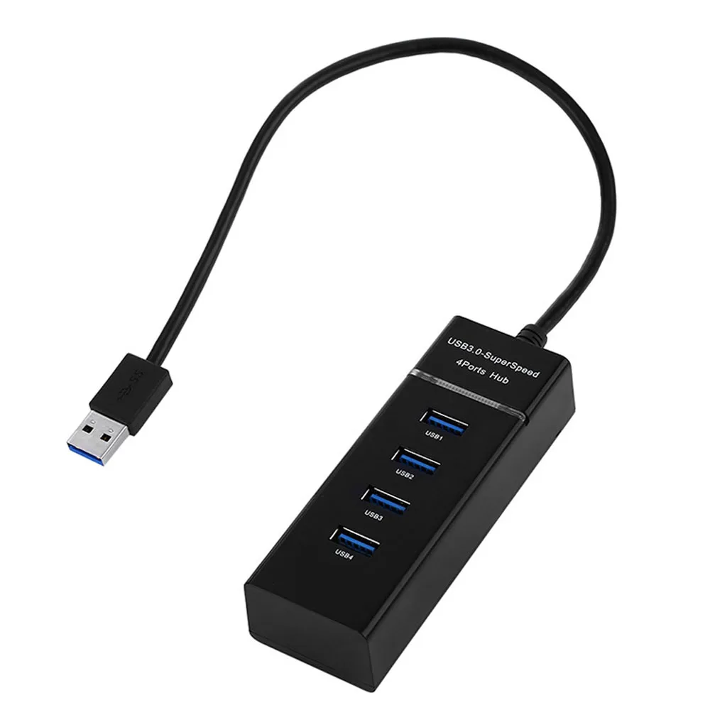 Высокоскоростной концентратор USB 3 0 4 порта 5 Гбит/с Разветвитель совместимый с 2 1
