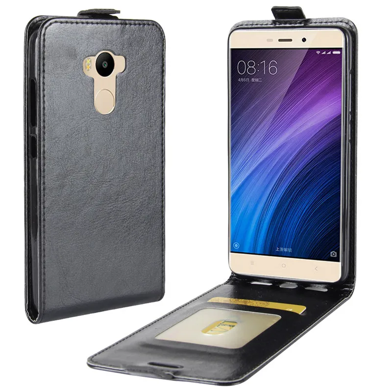 Luxury Vertical Flip Case Cover for Xiaomi Redmi 4 Pro Prime Coque Funda Capa Phone Cases PU Leather | Мобильные телефоны и