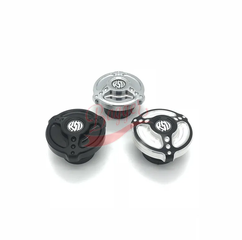 Motocicleta CNC Vallas De Gas Tapa Del Tanque de combustable Cubierta Negro Para Harley Sportster XL883 1200 FXD Dyna Softail FL|tanque harley|flgas