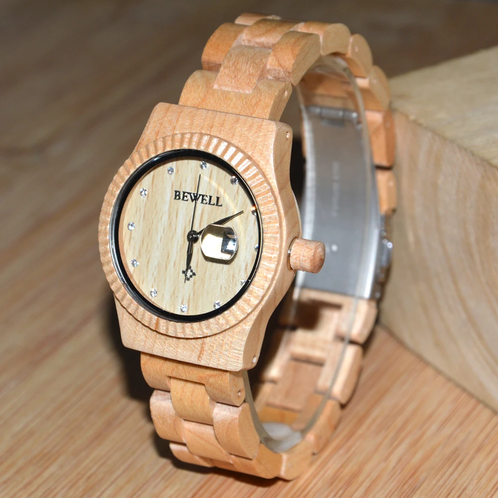 BEWELL оригинальные деревянные часы унисекс Для мужчин женщин мода часовой бренд