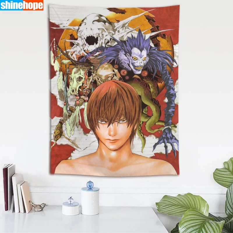 Гобелен Death Note с мандалой настенная подвесная стена искусственный Декор для дома