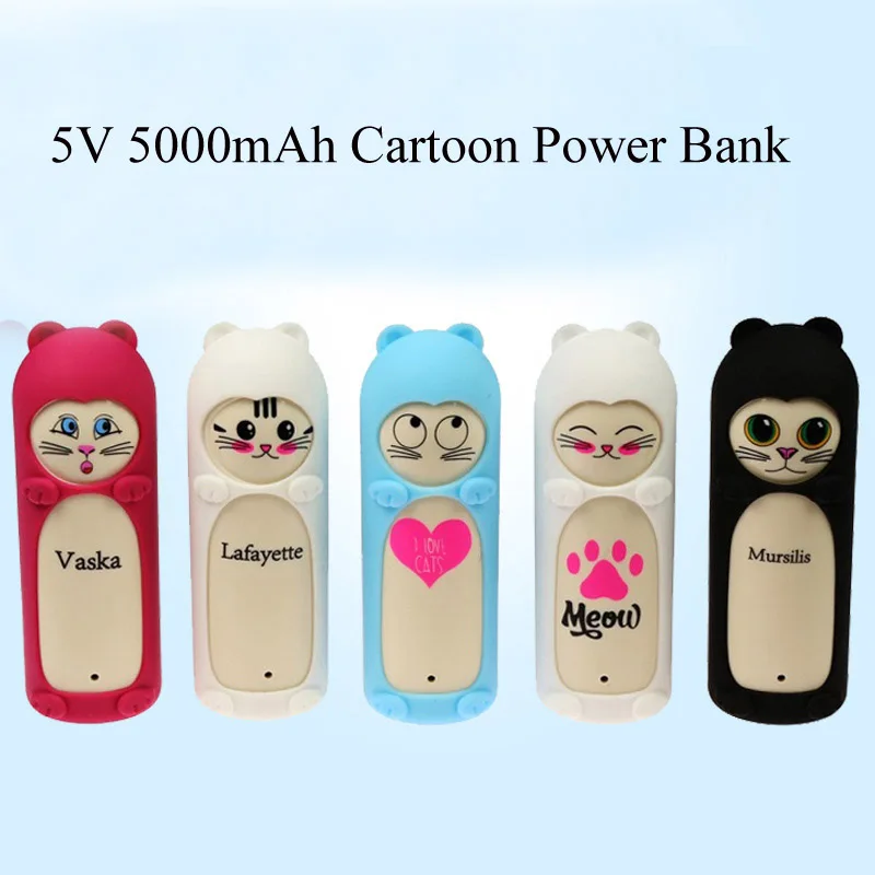 Sorvess Cartoon Shape 5v аккумуляторная батарея Power bank 500mAH литий ионная литиевая