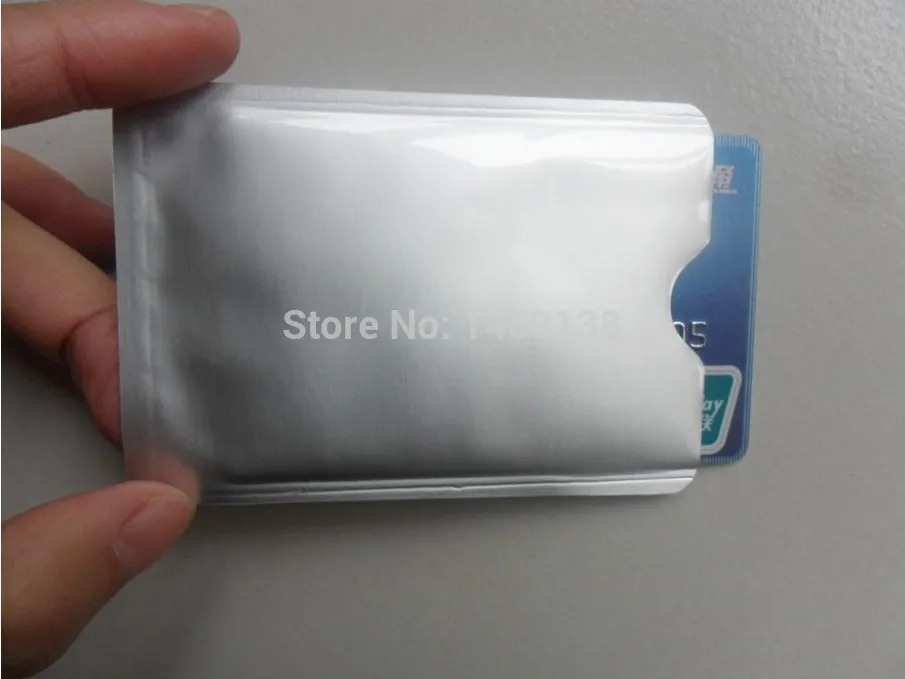 500 шт rfid Блокировка Карты защитные рукава RFID bloqueador алюминиевый защитный