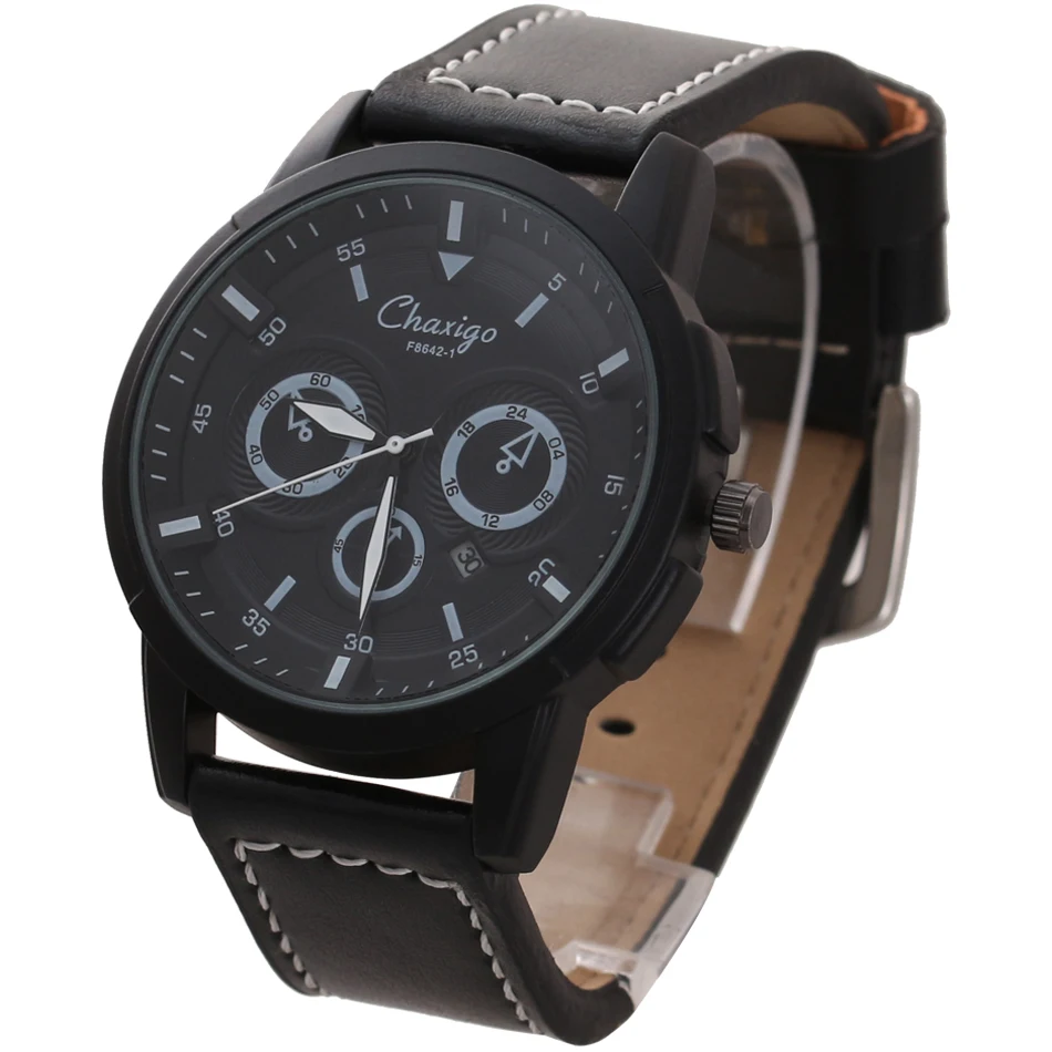 Chaxigo бренд кварцевые часы мужские дешевые авто Календари наручные Часы Бизнес