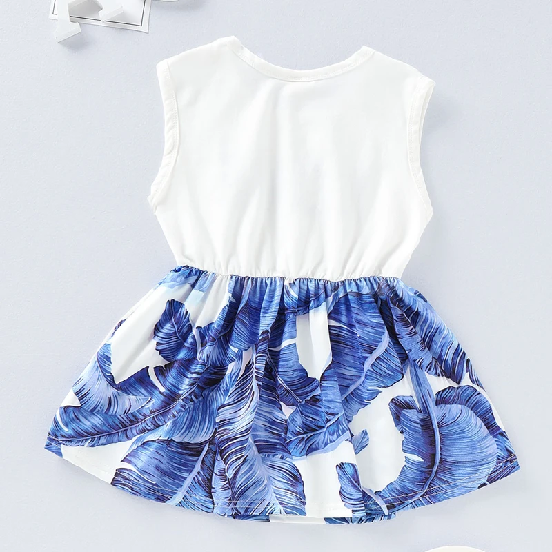 Новинка летнее платье с надписью Love для маленьких девочек праздничное принцессы