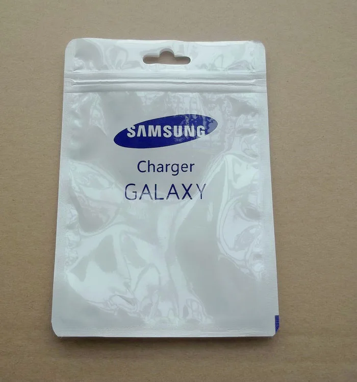 Прозрачный белый пластиковый пакет для samsung galaxy на молнии 10 5 х15 см полиэтиленовый