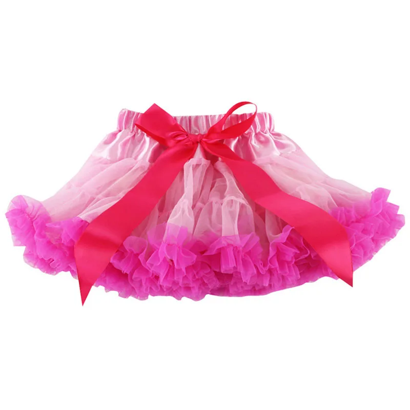 Юбка пачка с оборками для маленьких девочек Детские пышные шифоновые