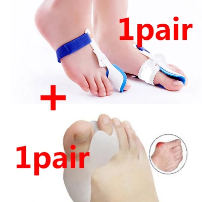 style J-2 Pair Разделитель для пальцев ног, вальгусная деформация, корректор ортопедический для ног, костный палец для педикюра, регулятор пальцев, внешний прибор, инструмент для ухода за ногами - Цвет: style J-2 Pair