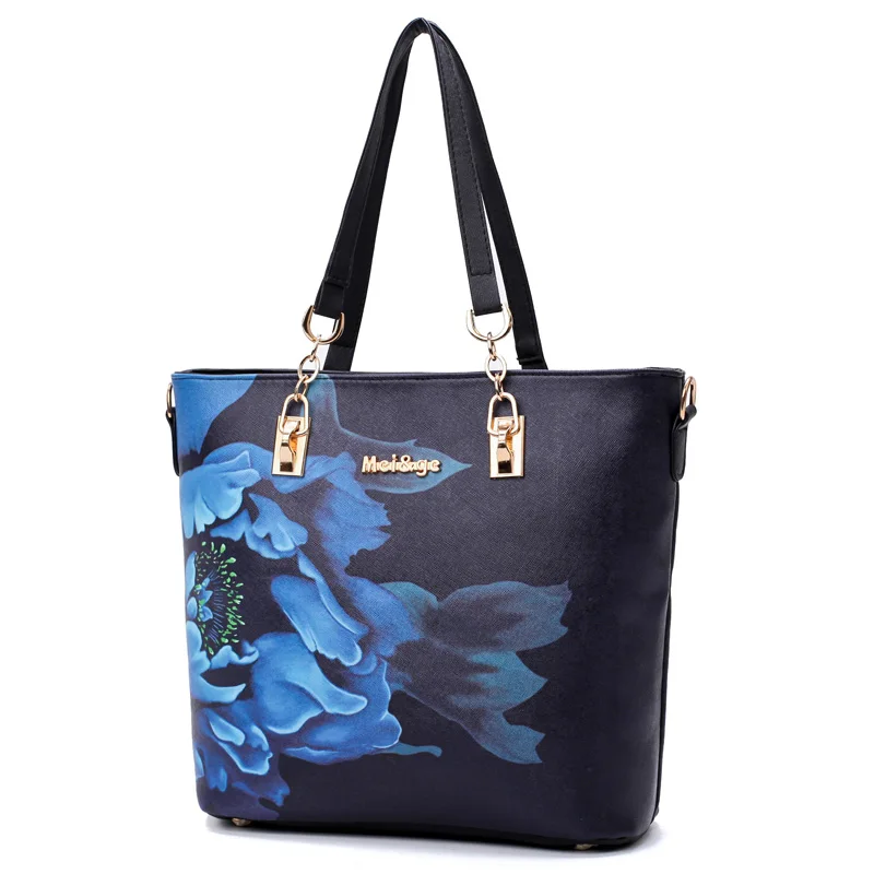 MIWIND 2017 New Women Handbag PU Leather Female Bags Fashion Shoulder Bag High Quality 6 Piece Set Designer Brand Bolsa Feminina|bolsa