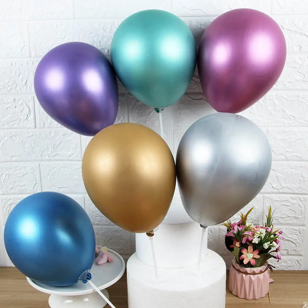 50Pcs 12Inch Aluminium Foil Lovely Round Balloons Birthday Wedding Party Decor Balloons Set Wedding Party Balloon Suppliers