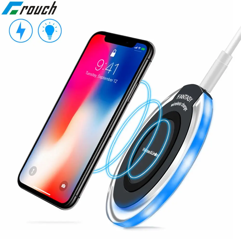 Беспроводное зарядное устройство для iPhone X XS Max XR 8 Plus Samsung galaxy s9 s8 plus S7 Note 9 |