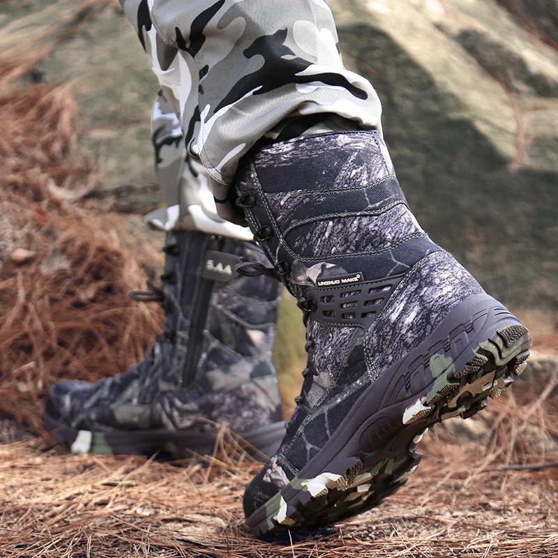 Высокие водонепроницаемые походные ботинки тактические Спортивные мужские ботинки мужские уличные охотничьи ботинки Горные мужские ботинки для скалолазания армейские ботинки