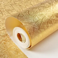 luxury gold foil wallpaper gold bedroom sitting room condole top ceiling tv sofa background wall paper roll