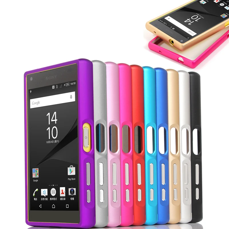 Для Sony Xperia Z5 компактный E5803 E5833 бампер push pull металлический каркас чехол для мини