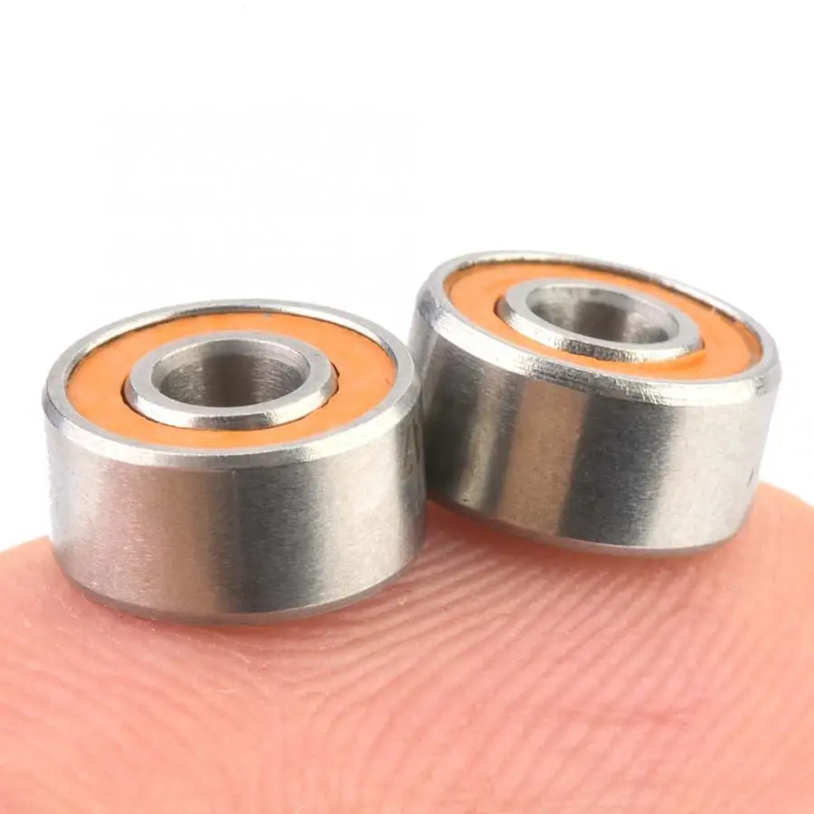 2 шт. высокоскоростные гибридные керамические шарикоподшипники из нержавеющей
