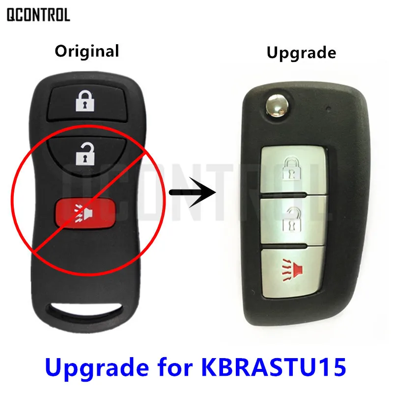 Обновленный дистанционный ключ QCONTROL для Nissan KBRASTU15 Qashqai солнечное сильфи Tiida X Trail
