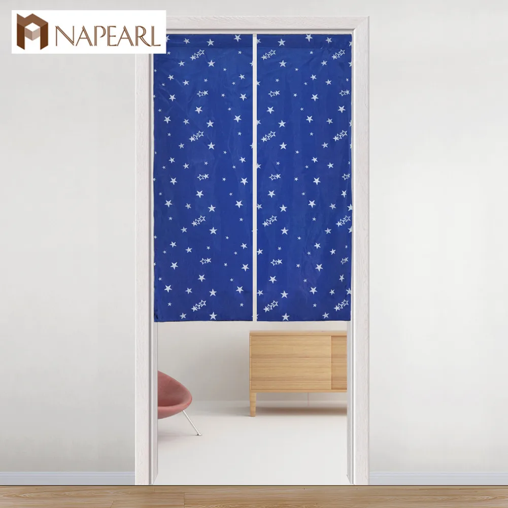 NAPEARL 1 шт. двери шторы для гостиной ворота жаккардовые звезды дети мультфильм стержень карман короткий Декор
