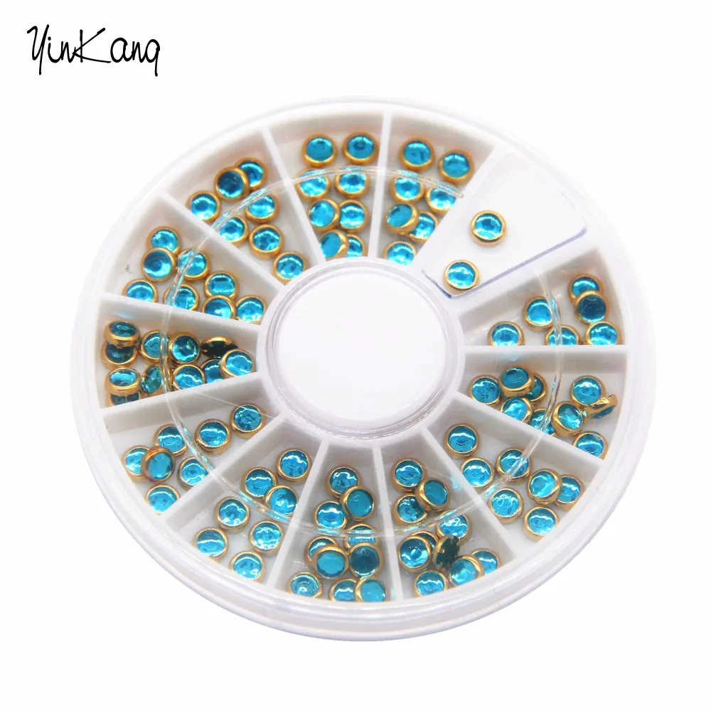 Новинка 2016 сапфировые 3D накладные ногти драгоценные камни кристаллы