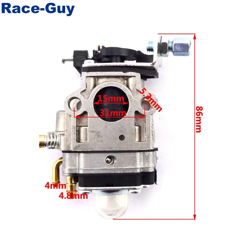Карбюратор для 2 х тактного мотоцикла 43cc 49cc Motovox MVS10 Carb X1 X3 FS529 FS509 суперкарманный