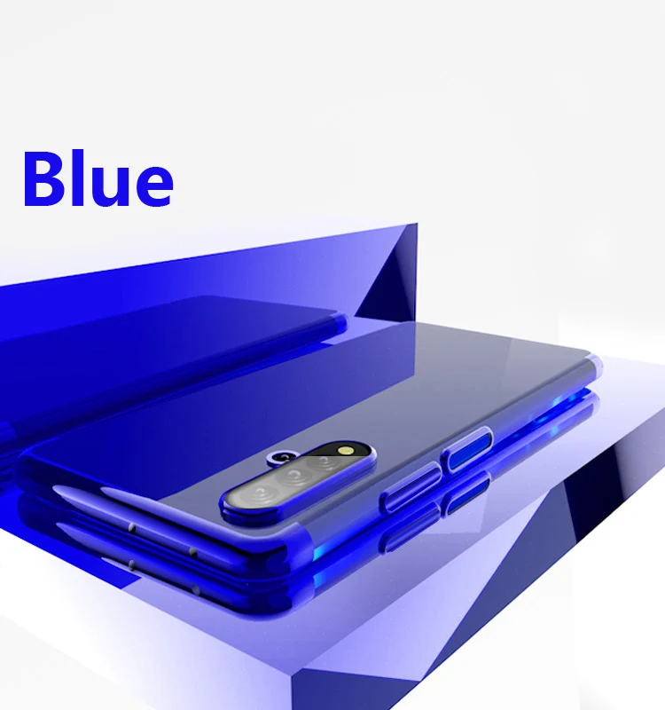 Синий Чехол для huawei honor 20 Pro, прозрачный силиконовый Ультратонкий мягкий чехол для huawei honor 20, mofi, задняя крышка - Цвет: Синий