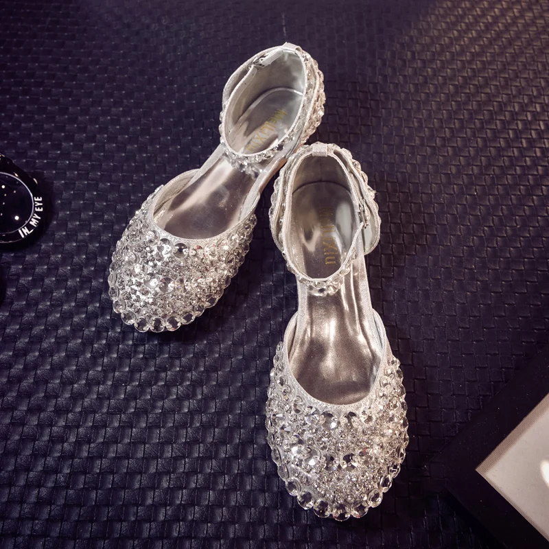

Moraima Snc Female Flat With 2019 New Style Summer Round Head Crystal Shoes Women Single Shoes Bling Female Cozy Dancing Shoes