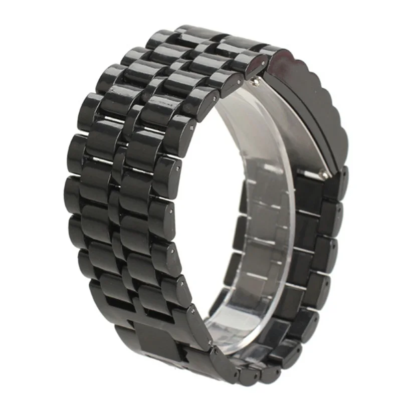 Пластиковые наручные часы из лавы светодиодсветодиодный цифровые в стиле Unsex