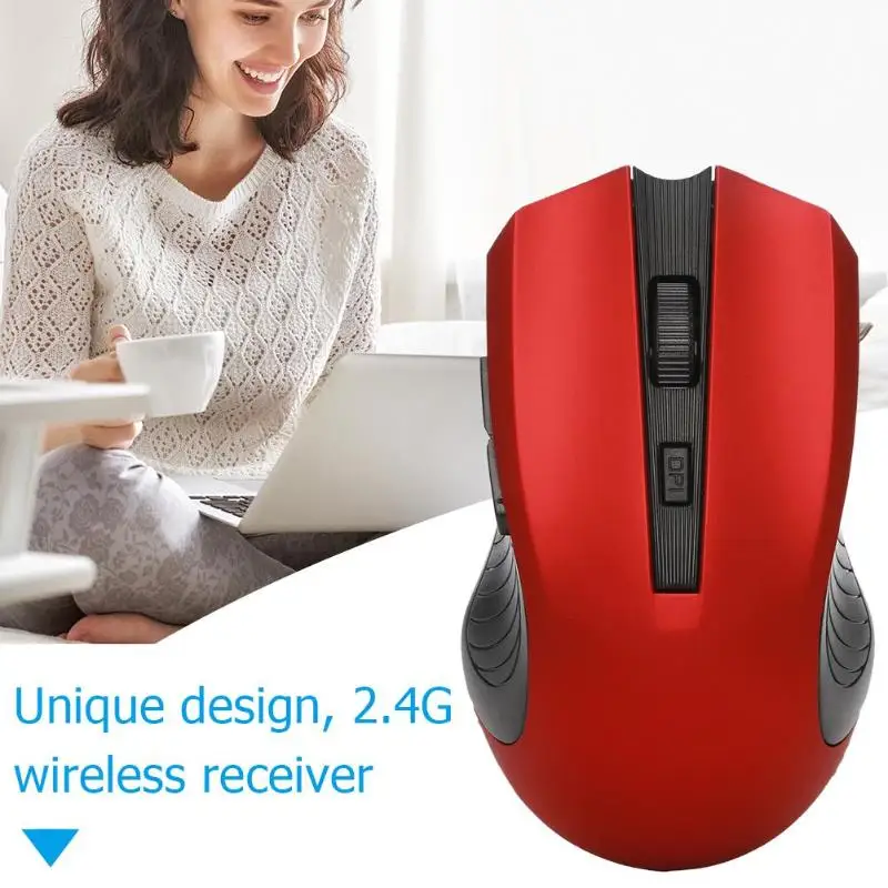 W7 6 клавиш 2 4G 10m беспроводная мышь 1600 DPI эргономичный офисный ПК/ноутбук/компьютер