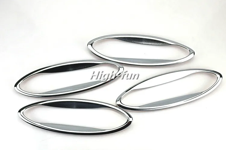 Новая хромированная Автомобильная дверная ручка Чаша Крышка отделка литье для
