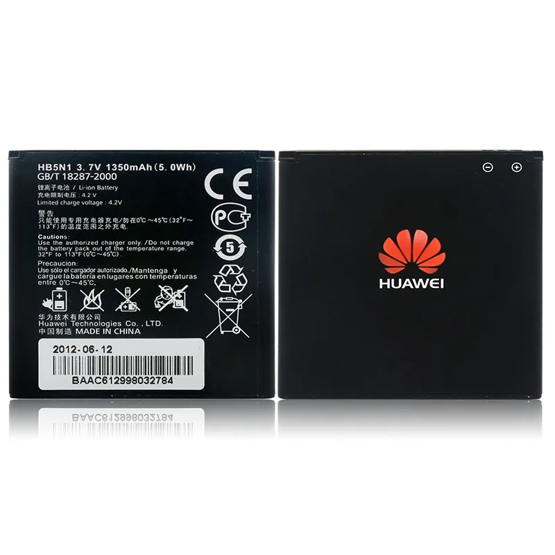Huawei оригинальный аккумулятор HB5N1/HB5N1H 1500 мАч для G300 G302D G305T G330C C8812 C8825D U8815 U8818 T8828 T8830