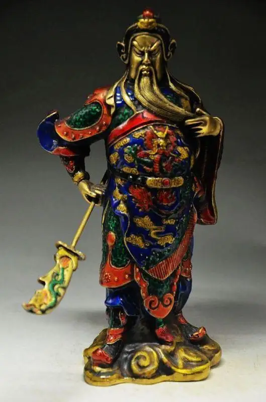 

EXQUISITE CHINESE CLOISONNE COPPER HANDMADE STATUES