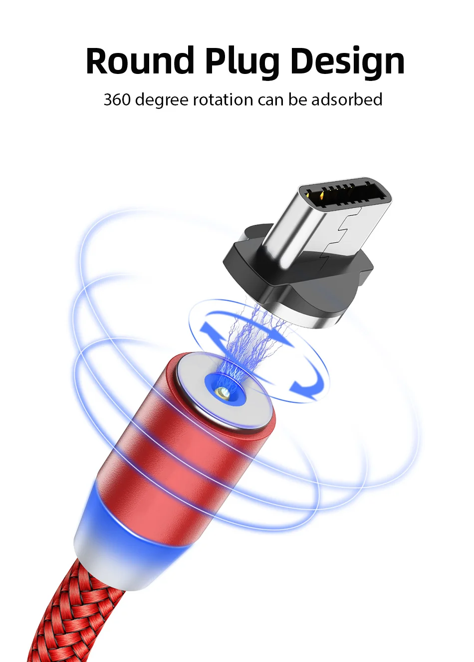 Moskado USB кабель с магнитной зарядкой USB цифровой линии быстрой зарядки Micro usb кабель для передачи данных type C USB зарядки шнуры