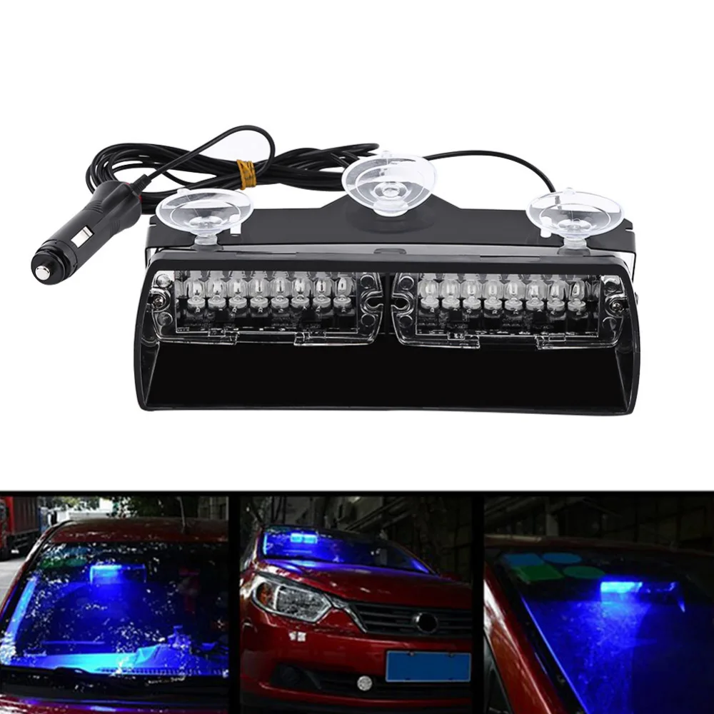 Стробоскоп на лобовое стекло 16 Вт с светодиодами светильник сигнальный