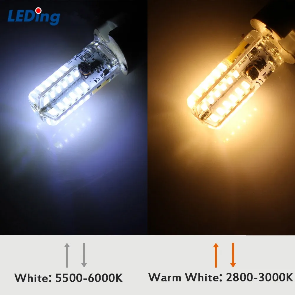 Новинка 2019 Светодиодные комнатные лампы GY6.35 48 SMD 3014 силиконовая Хрустальная
