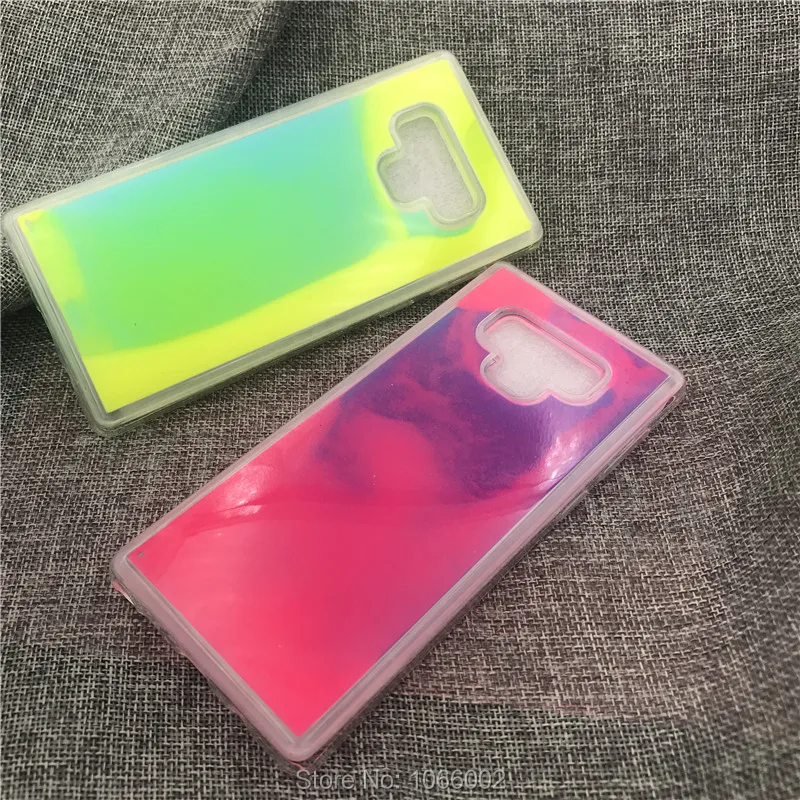Светящийся пляжный песок Блестящий мягкий ТПУ чехол для samsung Galaxy S10e S9 S10 Plus Note 9 8 J4