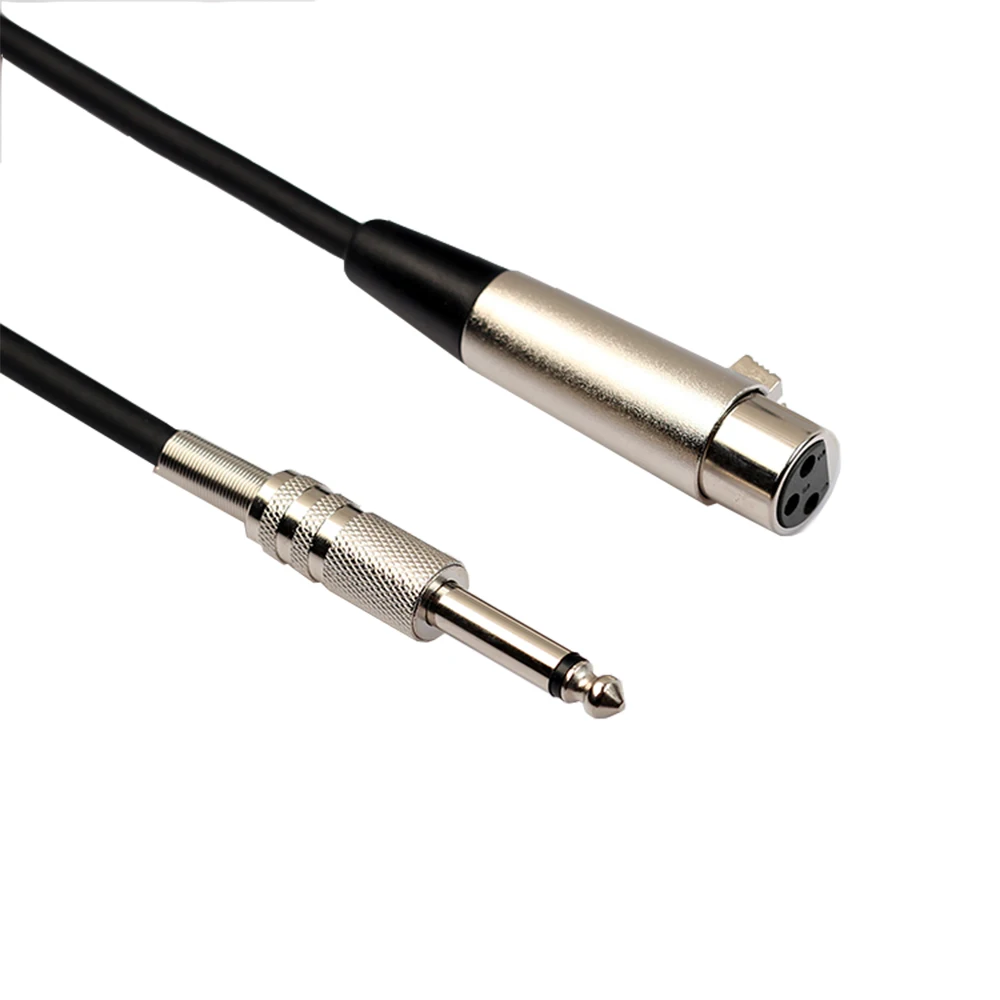REXLIS XLR 3-контактный Женский до 1/4 &quotмоно экранированный микрофонный Mic кабель |