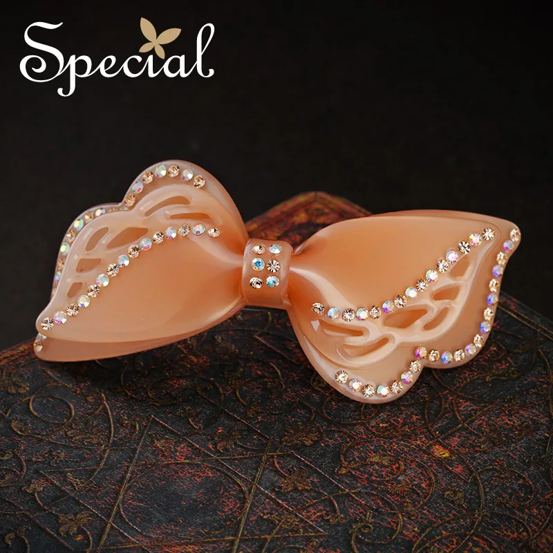 Special Brand Fashion Acetate Fiber Hair Pins &amp Clips Bowknot Accessories Barrettes New Jewelry Gifts for Women S1639H | Украшения и