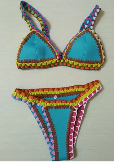 Бикини 2017 Vintage Ручной Чайник Bikinis Женщин Из Двух Частей Набор Купальник