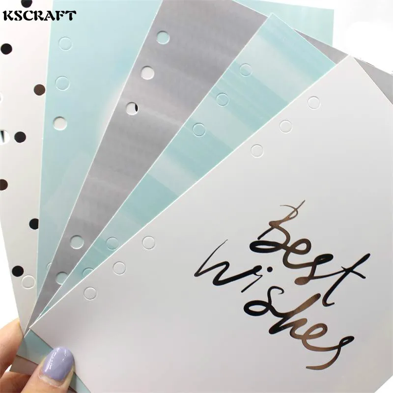 

Блокнот-планировщик KSCRAFT, на спирали, с 6 отверстиями, A5 Sunmer Series разделитель для планировщика
