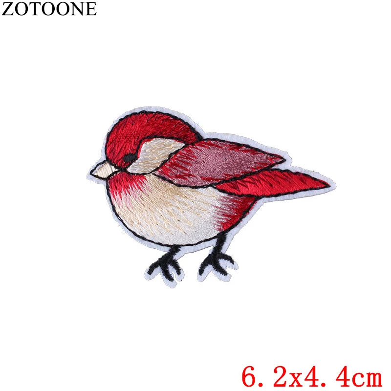 ZOTOONE Сделай Сам птица швейная вышивка ПВХ патч наклейки одежда мода железо на