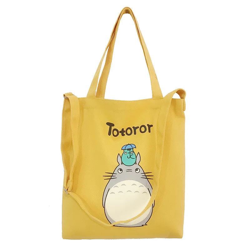 Холщовая Сумка на плечо My Neighbor Totoro для женщин вместительная простая переносная