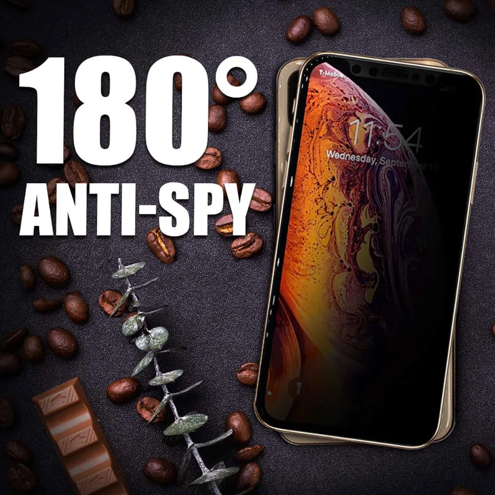 Полное покрытие конфиденциальности антибликовое стекло для Apple iPhone6 6S Plus